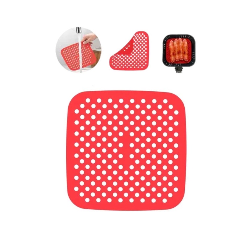 Tapete Protetor De Silicone P/ Fritadeira Air Fryer Quadrado Shopee