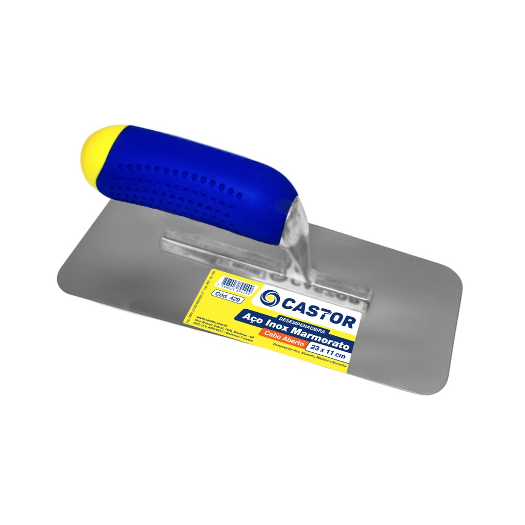 Desemp. Aço Inox Marmorato 23X11X9CM Cabo Emborrachado - Castor em Oferta na Shopee