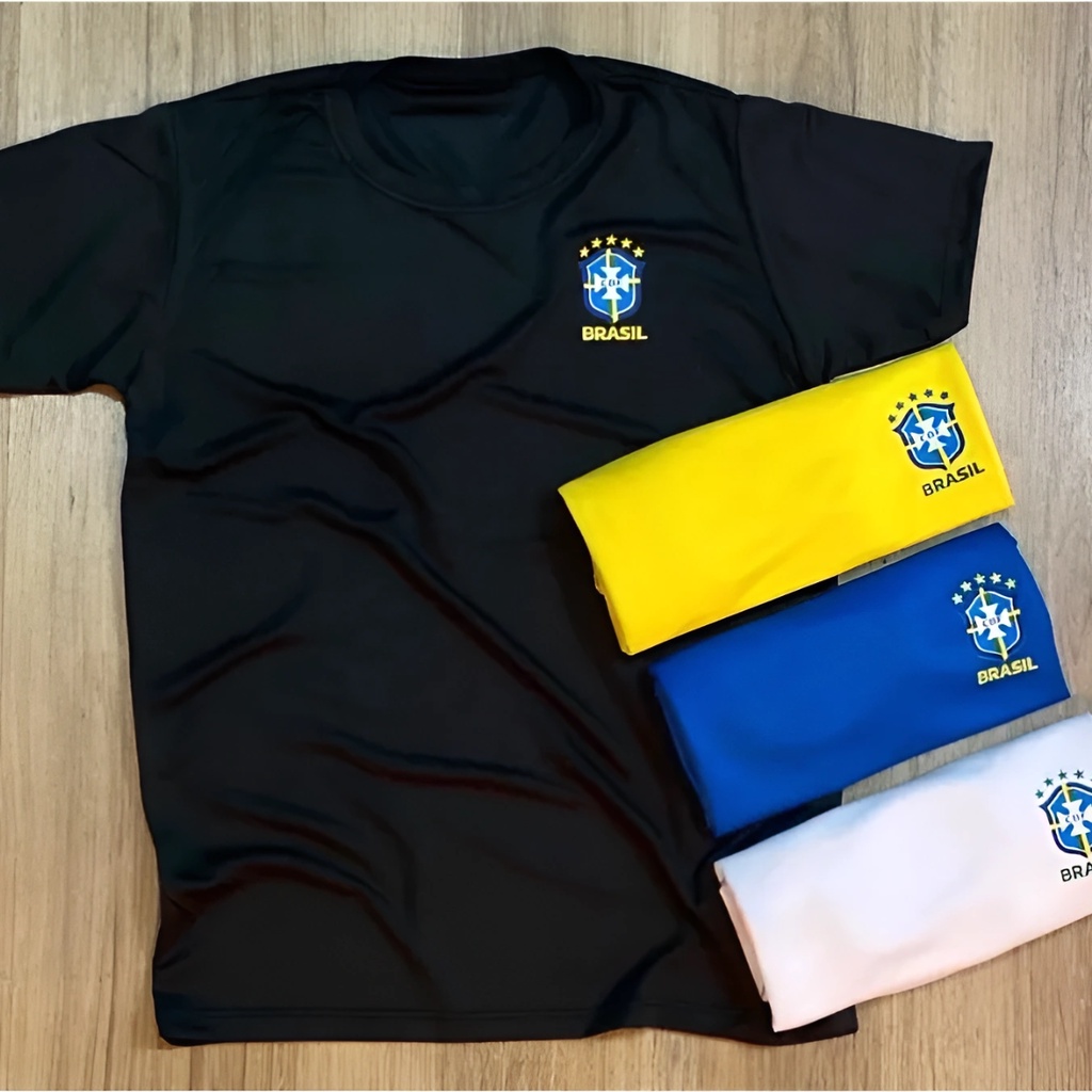 Camisa do Brasil Camiseta Copa do Mundo Dry Fit Unissex Plus Size G1 e G2 Promoção!!!