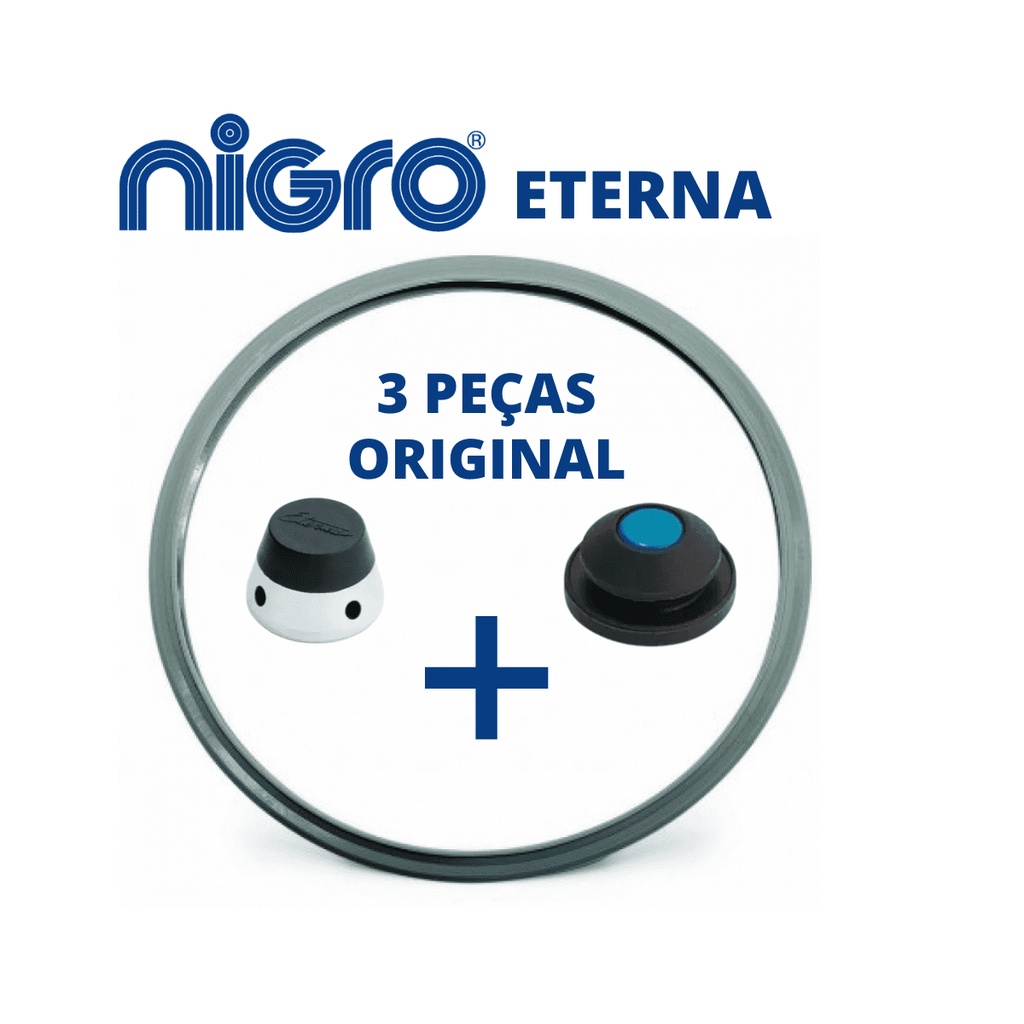 Kit para Panela de Pressão Nigro Eterna Original 3 peças