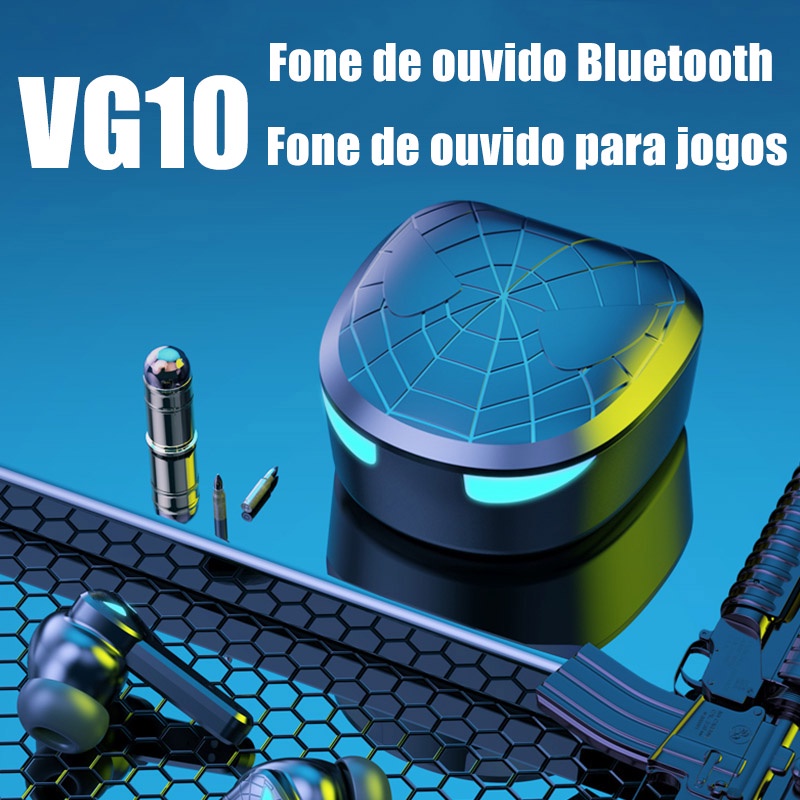 VG10 G7S Sem Fio Jogo Bluetooth Fone De Ouvido Redução De Ruído O Estéreo Gamer Em Forma De Aranha Microfone Samsung