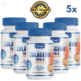 Kit Colágeno Tipo 2 Daily 40mg 600Cáps Para Joelho Coluna Articulações Tendões Artrite Artrose Produto Premium