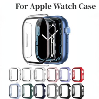 case capa de Acrílico com pelicula para apple watch ou compatível tamanho 38mm 40mm 42mm 44mm 41mm 45mm