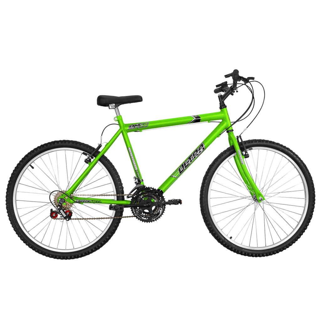 Bicicleta Aro 26 Ultra Bikes 18 Marchas Freios V-Brake  Quadro 20 em Oferta na Shopee
