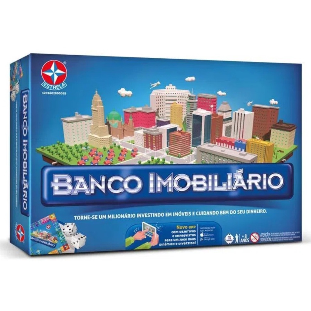 Jogo Família Amigos Banco Imobiliário Com Aplicativo Estrela - Produto Original jogo de tabuleiro jogo de mesa jogos família amigos presente adulto criança infantil divertido clássico brincar brinquedos divertidos