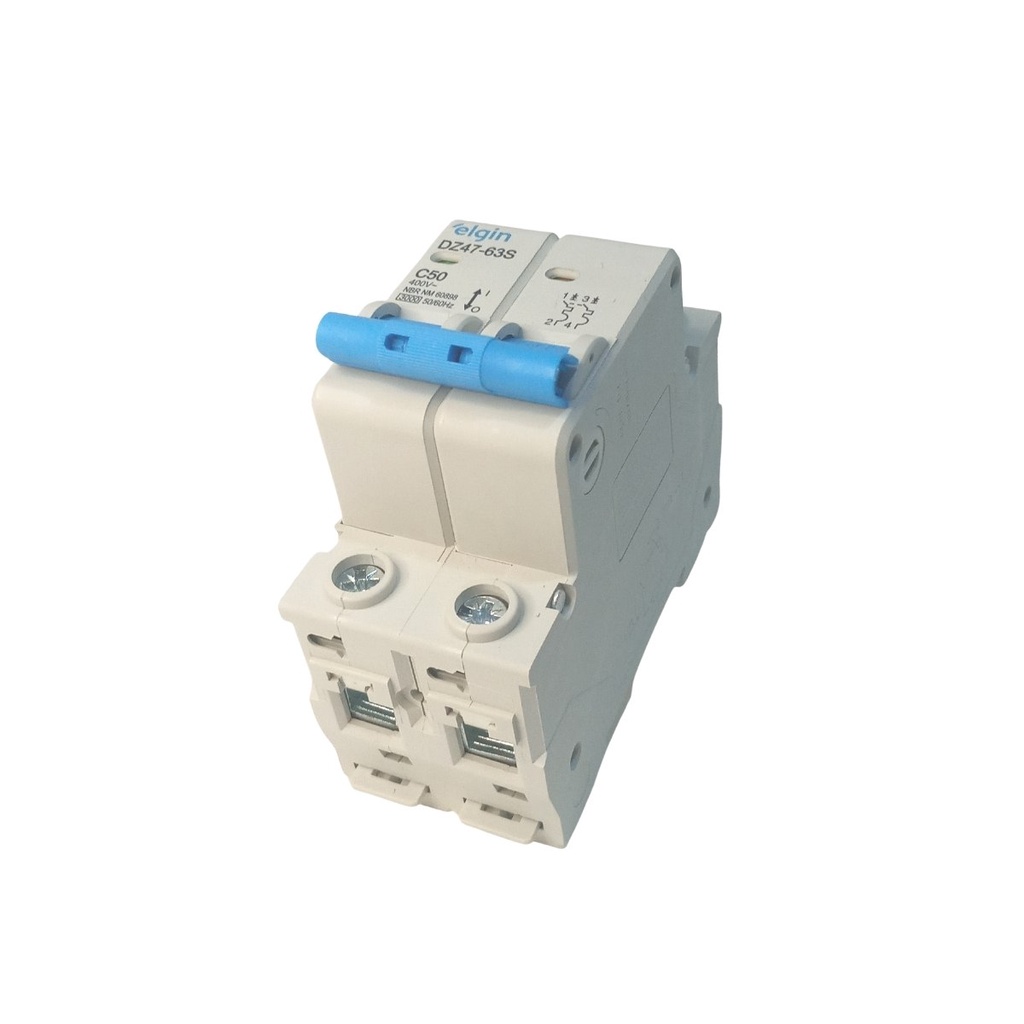 DISJUNTOR BIPOLAR DUPLO 2 POLOS 50A TERMOMAGNÉTICO 50 AMPER