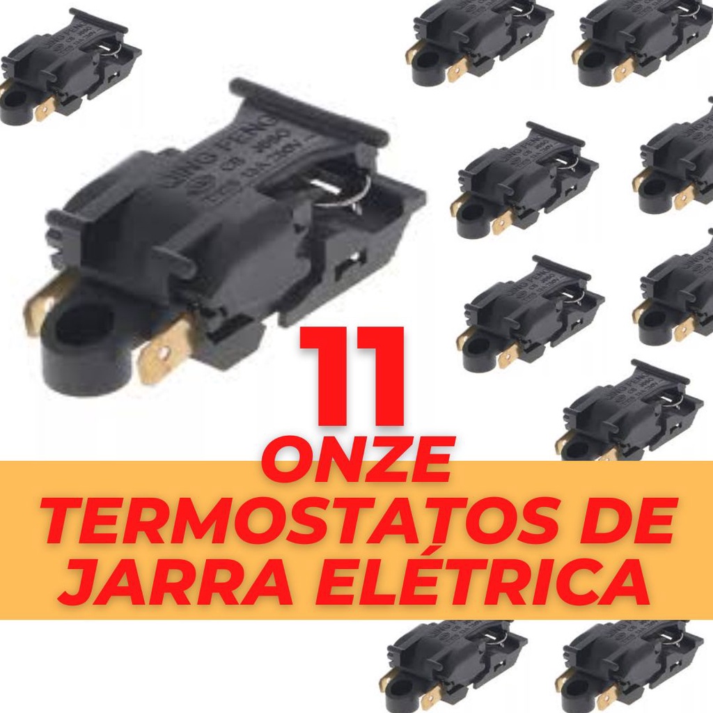 Interruptor termostato Chaleira Jarra Eletrica = 11 peças (tem vídeo mostrando o interruptor da jarra eletrica)