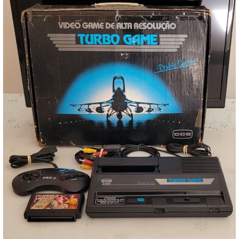 Turbo Game Cce Completo com Caixa e Jogo original. Shopee Brasil