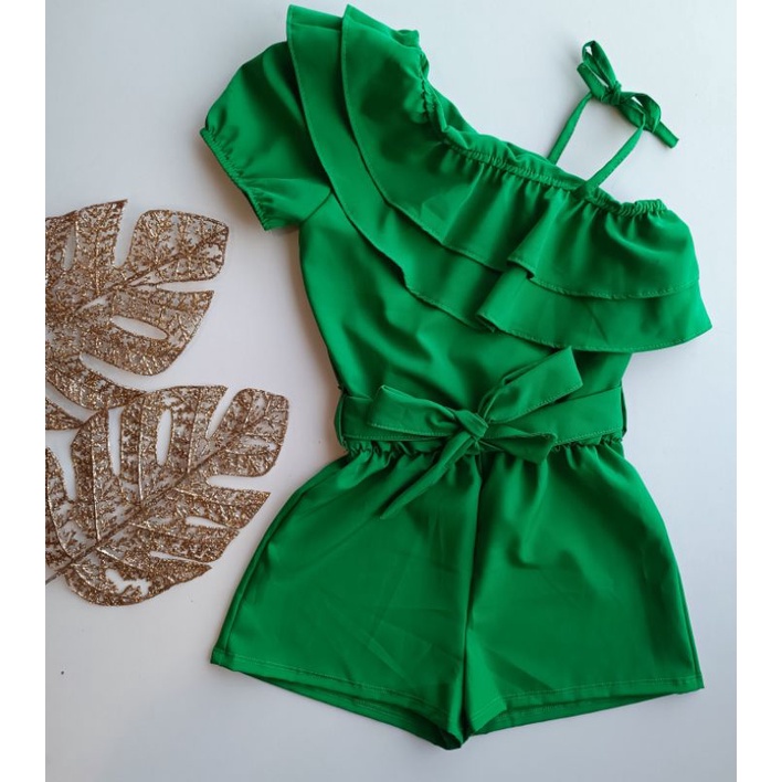 Macaquinho infantil Verde Vermelho Natal roupa Natal menina | Shopee Brasil