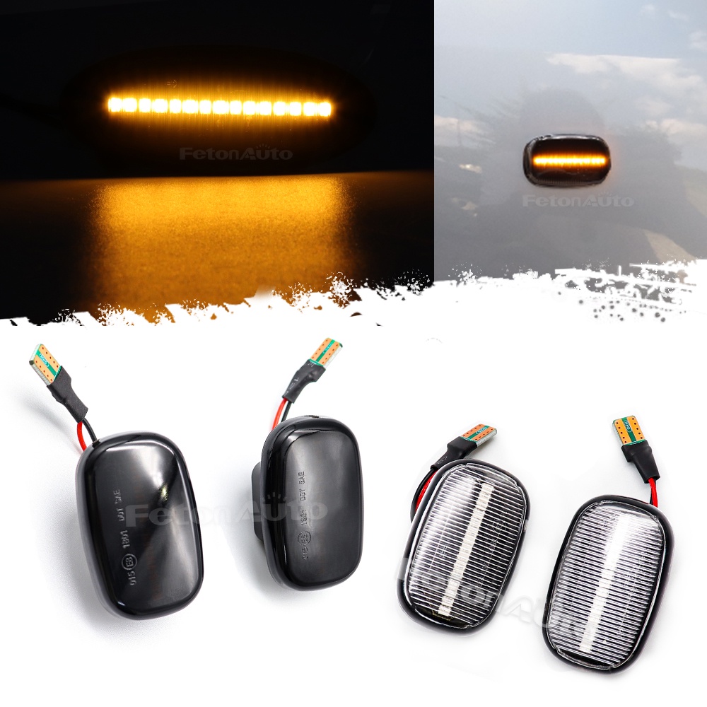 2PcsLote Para Toyota Corolla Camry Avensis Celica RAV4 LED Dinâmico Pisca-Luzes Indicadoras Laterais