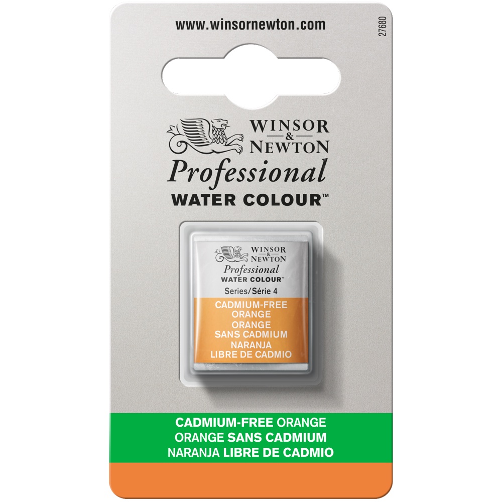Aquarela Winsor & Newton Profissional Pastilha Free Orange