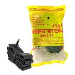 Camara Ar Bicicleta Aro 20x1.75 Bico Grosso Green Slone