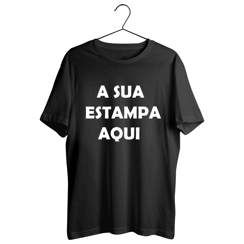 Camisa Camiseta Basica Unissex Personalizada Sua Estampa Aqui