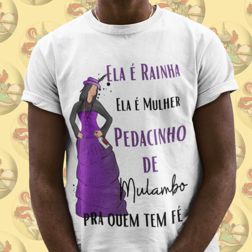 Camiseta Premium Religiosa Umbanda Pomba Gira Maria Mulambo Algodão 30.1 Arte 075