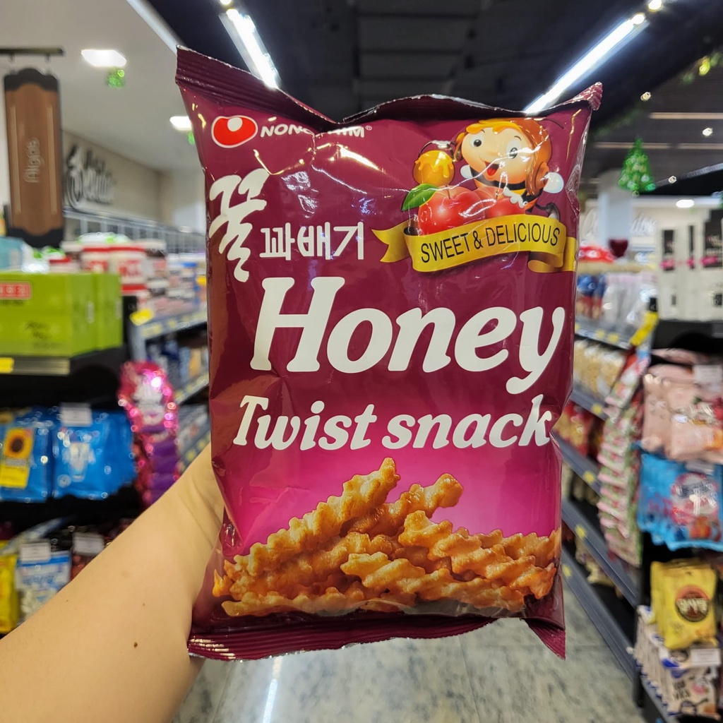 Salgadinho Coreano Honey Twist Snack - Palitos de Mel 75g | Shopee Brasil