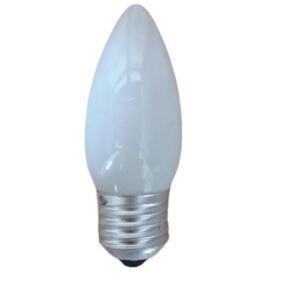 Lampada Vela Lisa E-27 Leitosa 40w 130v Elegance Soft jpn