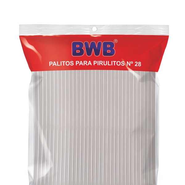 Palito para Pirulito Grande Cristal com 50 unidades BWB - Rizzo