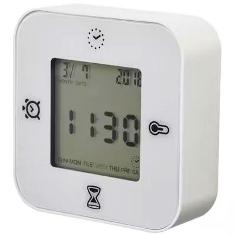 Timer/ Relógio/ Termômetro/ Alarme - 4 Funções