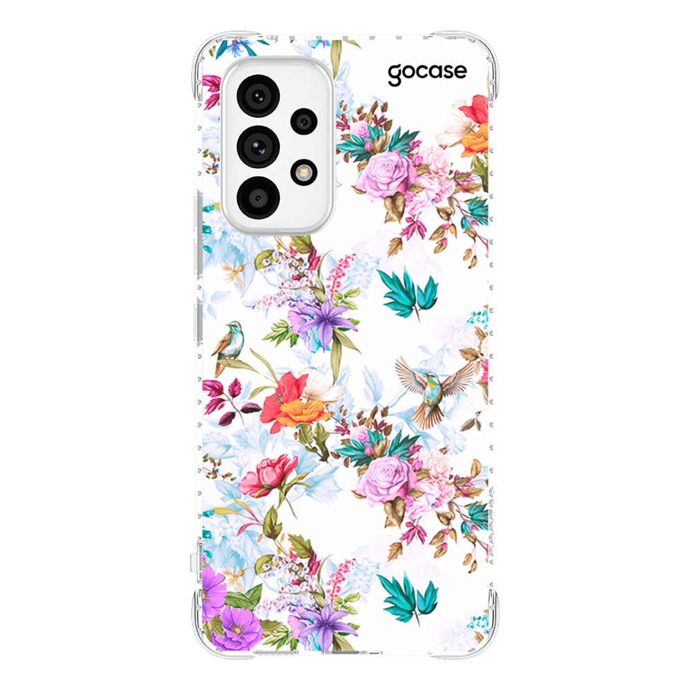 Capa Capinha Anti Impacto Gocase Samsung Galaxy S Fe S S Plus Ultra Jardim Vintage