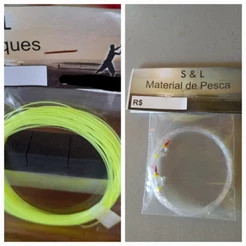 10 arranques de pesca + 5 chicotes com 2 missangas cada