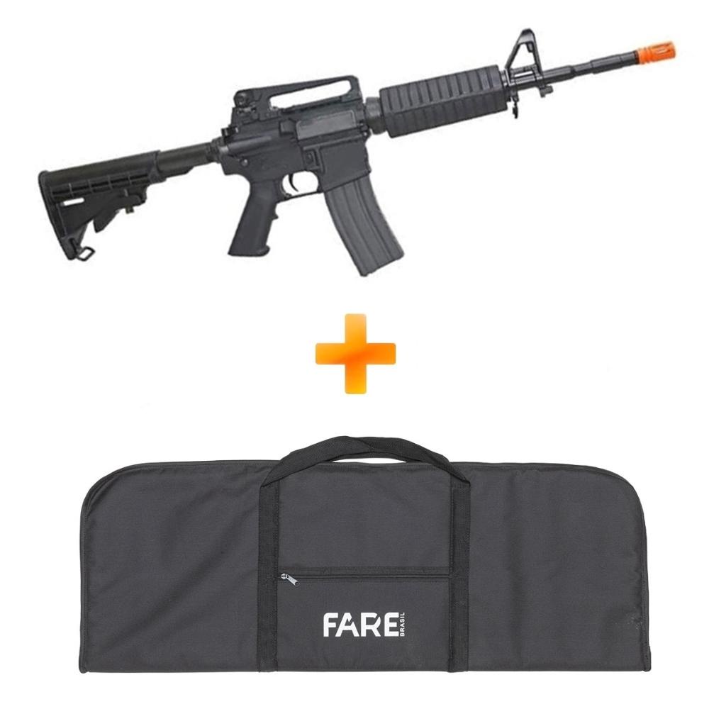 Rifle de Airsoft M4A1 Carbine CM16 AEG 350 a 370 FPS Capacidade 450 BBs