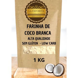 Farinha de Coco Branca 1 KG - Sem Glúten - Low Carb - Alta Qualidade