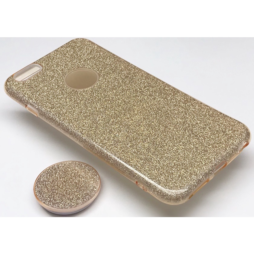 Capa Glitter Iphone 6 6s Com Suporte Popsocket Capinha
