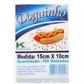 SACOLA HOT DOG DOGUINHO 15X10CM