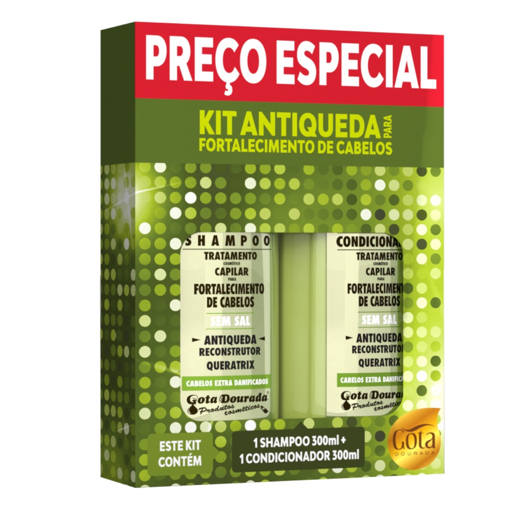 Kit Shampoo para fortalecimento dos cabelos e antiqueda