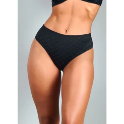 Calcinha Biquíni Duloren com Reforço Frontal Jazz Preto Plus Size