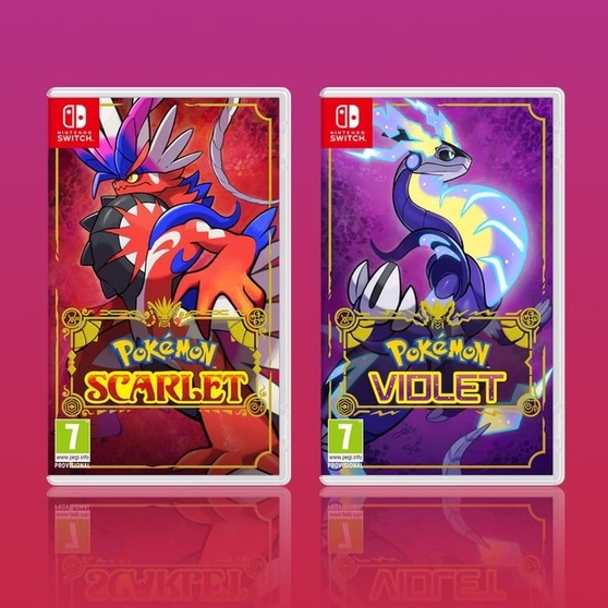 Pokémon Scarlet ou Violet Encarte Impresso - Reposição de Capa Frente e Verso - Substituição de Capinha e Case / Caixa
