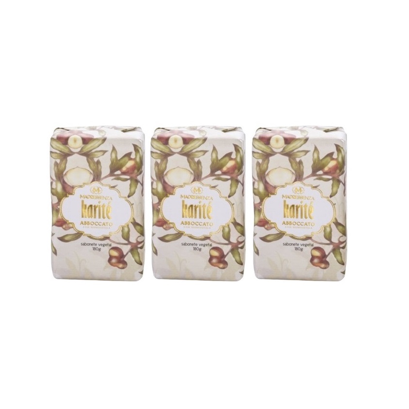 Madressenza Kit 3 Sabonetes Karite 180g