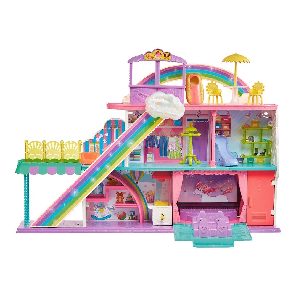 Playset Polly Pocket - Shopping Center Doces Surpresas Hhx78