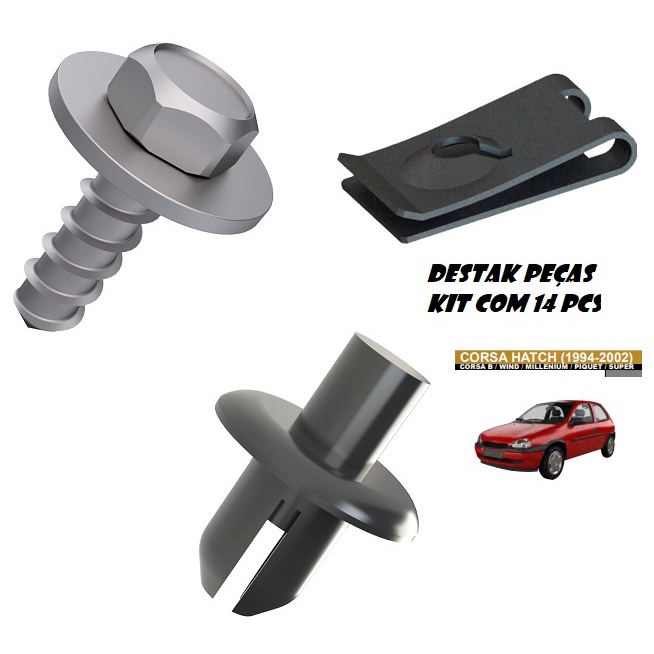 Kit Presilha Parabarro Dianteiro Corsa Hatch 1994 1995 1996 1997 1998 1999 2000 2001 2002