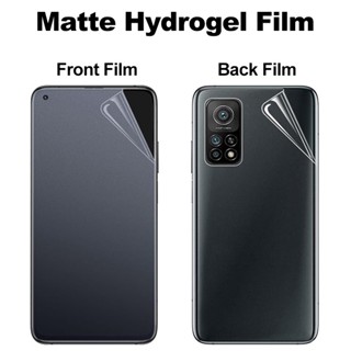 Filme Hidrogel Frontal/Traseiro Para Samsung Galaxy S23 Ultra S21 Plus S22 S20 FE S21FE S20FE S23 + S22 + S21 + Protetor De Tela HD Transparente Filmes Fosco Suporte A Impressão Digital