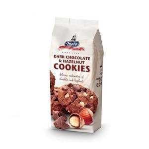Cookie Holandês Merba Chocolate Amargo Com Pedaços De Avelã 200 G