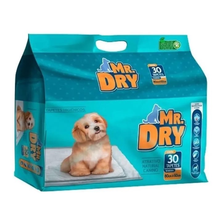 Tapete higienico mr dry 30un 80x60 - PETISCAO