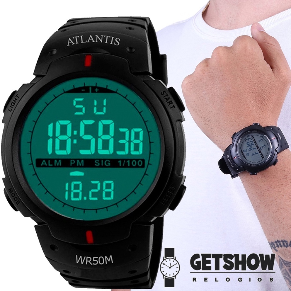 Relógios Masculinos G Digital Atlantis Sport Shock Militar Barato Prova D´águaRelógios Masculinos G Digital Atlantis Sport Shock Militar Barato Prova D´água