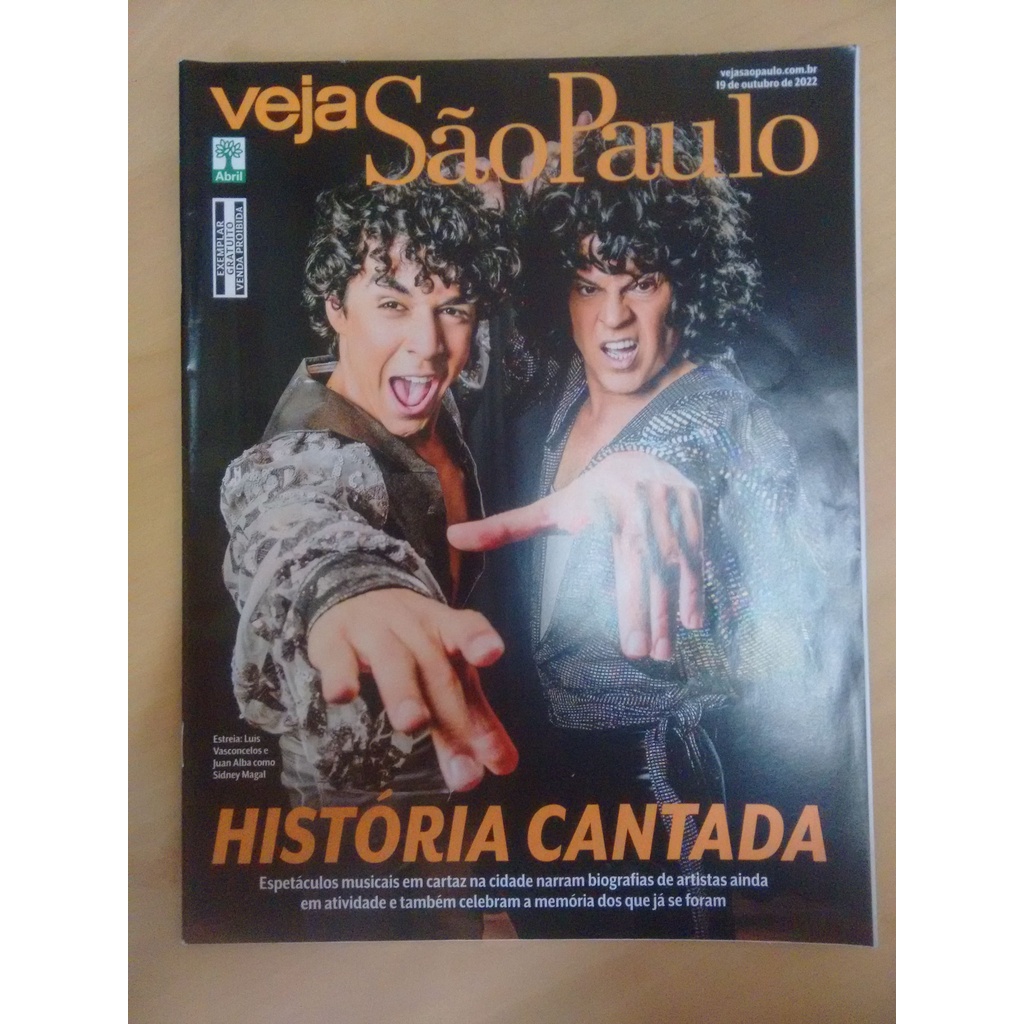 Revista Veja São Paulo História Cantada Sidney Magal 322v