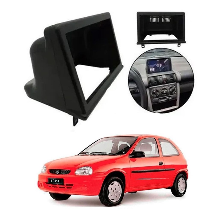 Moldura Painel Dvd 2 Din Mp5 Gm 7 Polegadas Chevrolet Corsa Classic