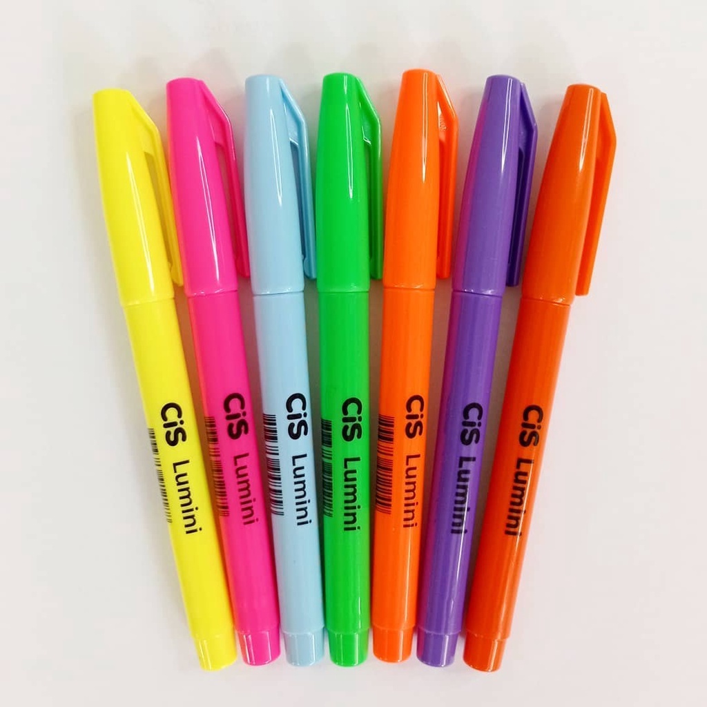 Kit Coleção Completa Caneta Marca Texto Cis Lumini Neon - Kit ou Unidade