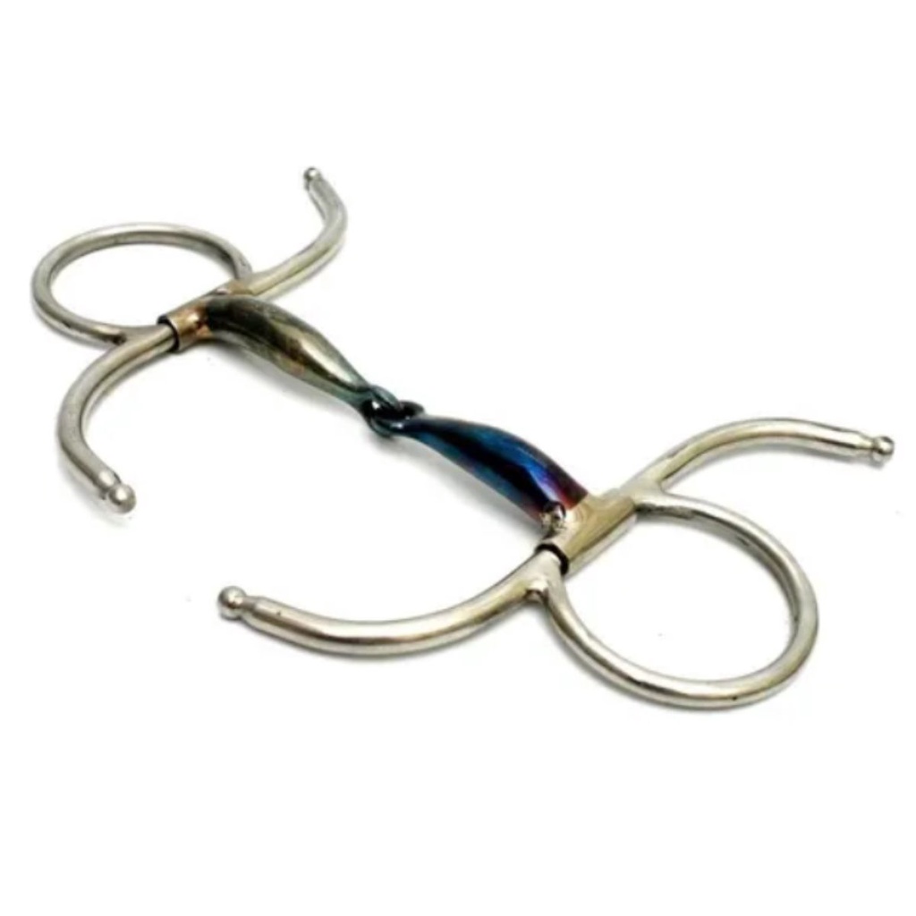 Bridao S Inox Premium Bocal Articulado Grosso Ferro Cavalo