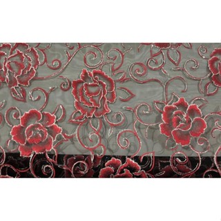Tecido Organza Floral Estampado 100% Poliamida 1 Metro em Oferta na Shopee