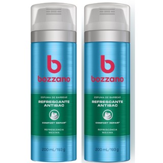 Kit 2 Espuma De Barbear Bozzano Refrescante Sem irritação 200ml