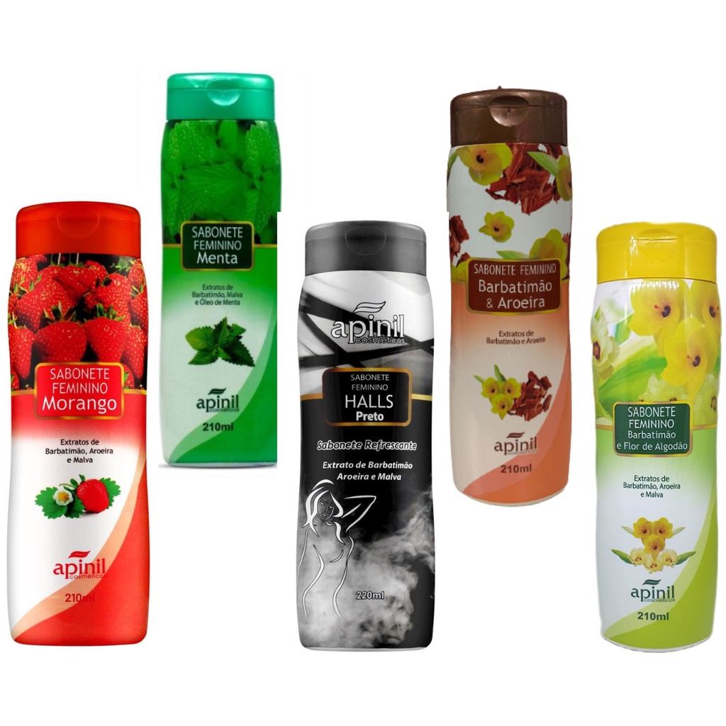 Sabonete Íntimo liquido Feminino 200 ml higiene intima Apinil