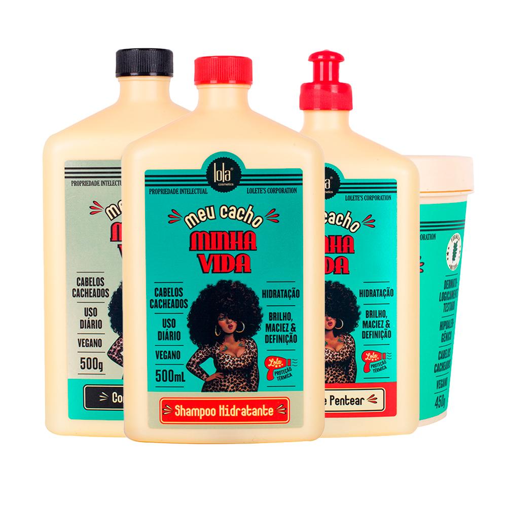 Kit Lola Cosmétics Hidratação Meu Cacho Minha Vida - 4 Produtos
