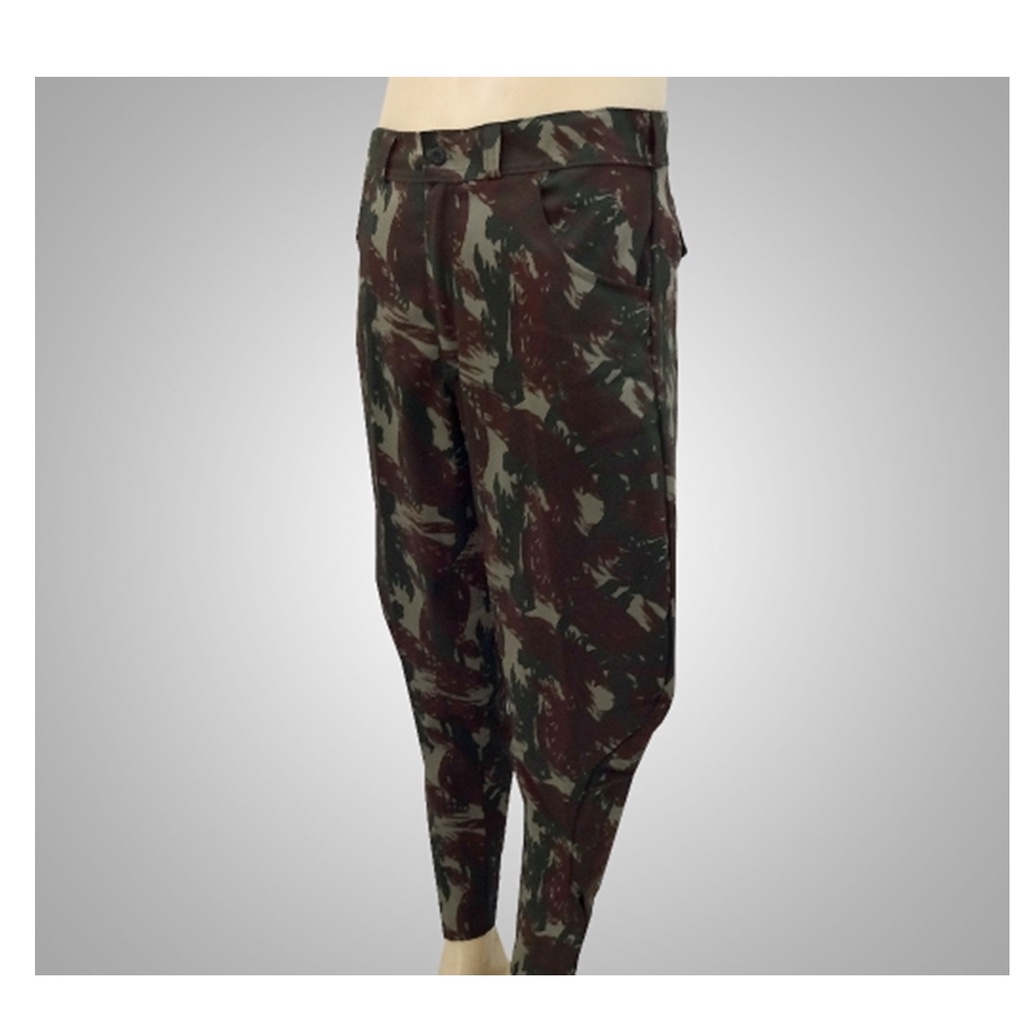 Calça Culote + Gandola Tecido CEDRO Alta Solidez Camuflada Eb Lisa Modelo NOVO