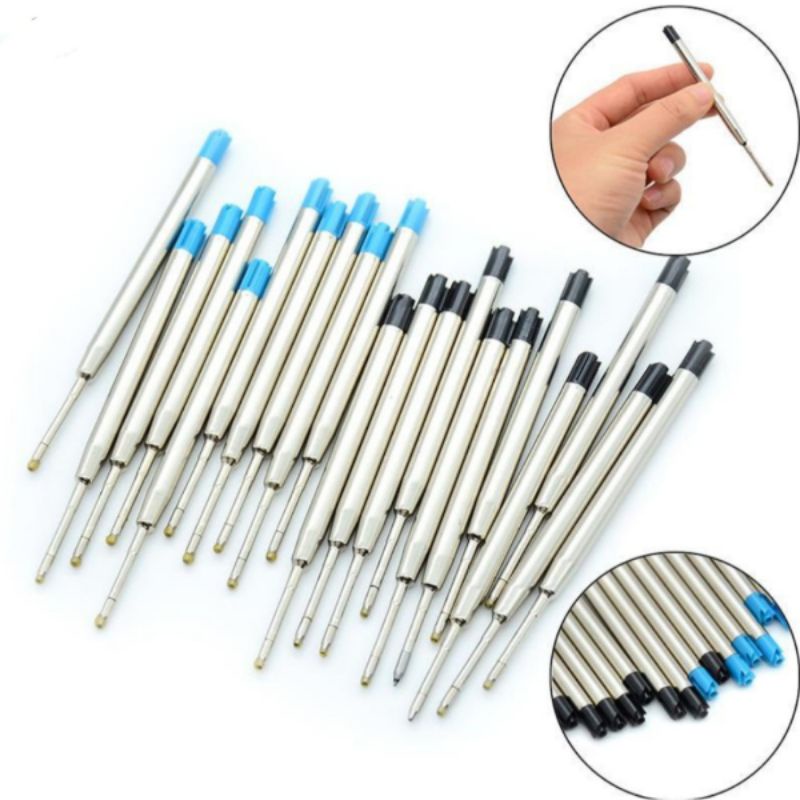 Recarga refil para canetas Parker e similares em aço (10 peças) em Oferta na Shopee