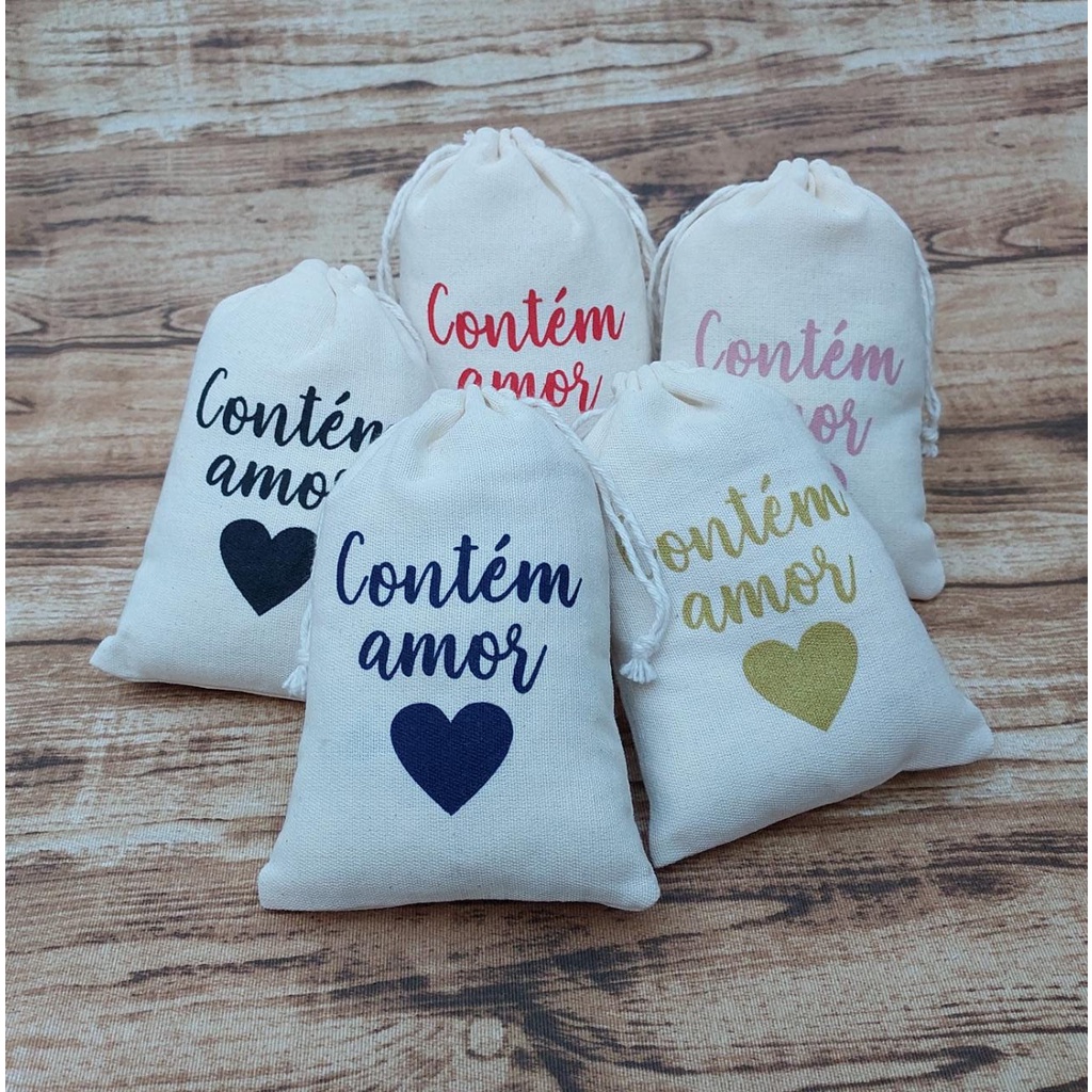 20 Embalagens 10x15 com personalização "Contém Amor" ideal para joias, semijoias e bijuterias.