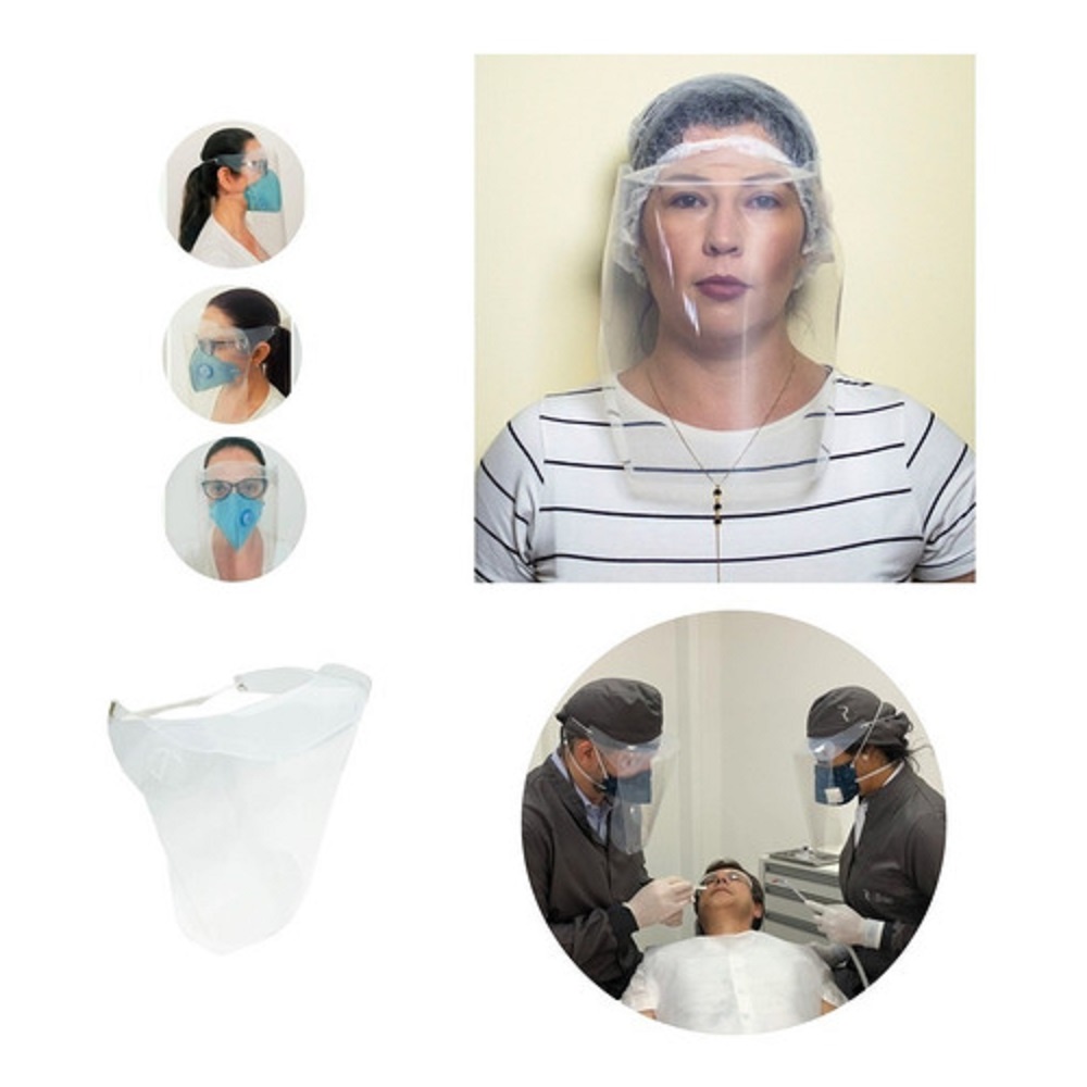 MÁSCARA DE PROTEÇÃO FACIAL COM ELÁSTICO 3501 FACE SHIELD